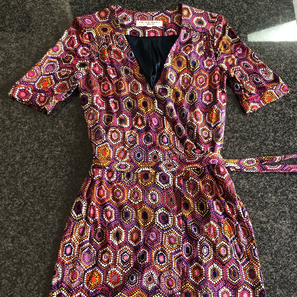 Trina Turk Wrap Dress, Size 2